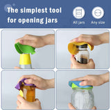 Heat-Insulated Non-Slip Jar Opener Pads Set of 4, Round Gripper Pads for Easy Opening