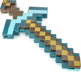 mattel minecraft transforming diamond sword & pick-axe kid-sized toy accessory for role-play