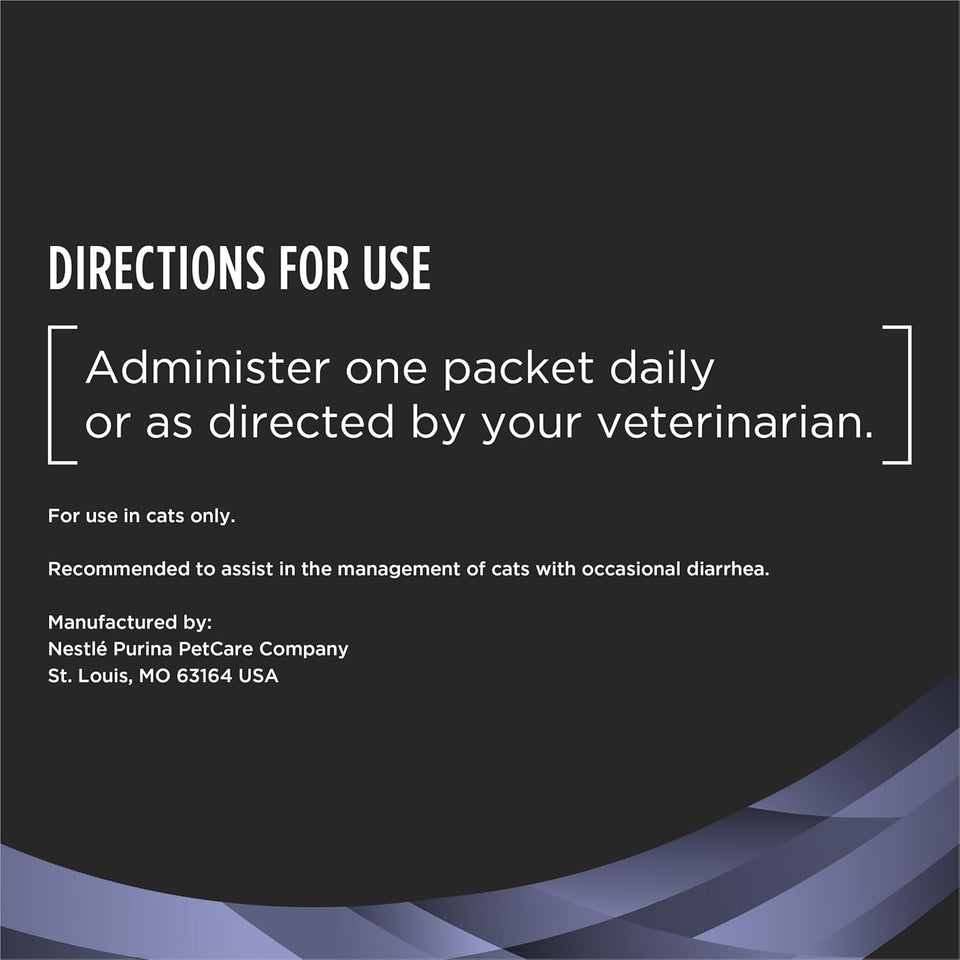 PLrina Pro Plan Veterinary Supplements FortiFlora Daily Probiotics for Cats for Digestive Gut Health and Diarrhea - 30 ct. Box