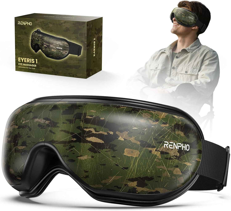 RENPHO Eye Massager with Heat, Valentines Day Gifts for Her Him Birthday Gifts for Women Mom, FSA Eligible HSA Eye Mask for Migraine,Sleep Mask for Dry Eyes Relax, Reduce Strain for Men Dad Eyeris 1