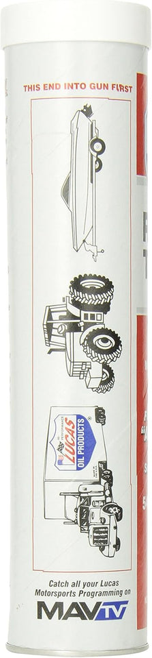 Lucas Oil 10005 Red N Tacky Grease - 14 Ounce Cartridge (Pack of 10)