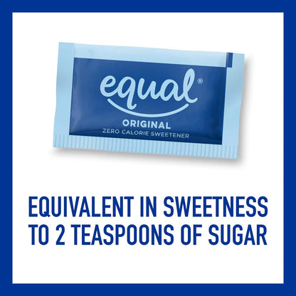 EQUAL 0 Calorie Sweetener, Aspartame and Acesulfame-K Sweetener Packets, Zero Calorie Sugar Alternative, Erythritol Free, 800 Ct (Pack of 1)
