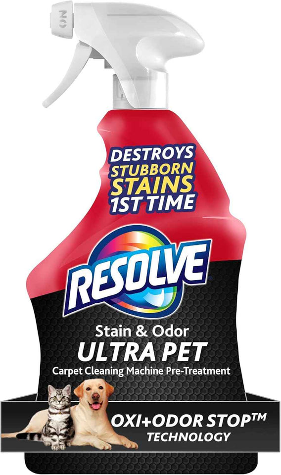 Resolve Ultra Pet Carpet Cleaner Spray for tough stains and odors, 32oz bottle, 1 pack