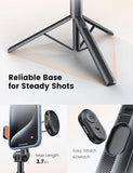 ANXRE 71" Phone Tripod, NT79 Extendable Selfie Stick with 1/4" Camera Mount for Cell Phone＆Camera, Phone Tripod Stand Holder with Remote Compatible with iPhone Android, Camera