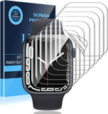 LK 6 Pack for Apple Watch Series 11/ Series 10 Screen Protector 42mm - Anti-Scratch, Self-Healing Soft TPU Screen Protector for Apple Watch 42mm, Bubble Free, HD Transparent, Touch Sensitive