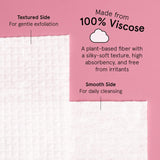 grace & stella XL disposable face towels - ultra-soft & absorbent vegan travel essentials for cleansing & makeup removal