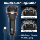 Wea&Hea Electric Callus Remover for Feet with 3 Roller Heads 2 Speed Rechargeable Waterproof Professional Pedicure Kit 17 in 1 Foot File Tools Perfect for Dead Hard Cracked Dry Skin