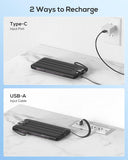 VEEKTOMX Portable Charger Built-in Cables, 10000mAh Power Bank for iPhone, Fast Charge USB C Battery Pack Travel Essentials Powerbank Compatible with iPhone 17/16/15/14, Samsung S25/24, Android, etc