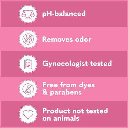 Summer's Eve Simply Sensitive feminine wipes, gentle pH-balanced micellar water formula for vaginal odor control, resealable packs of 32