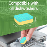 Dishwasher Cleaner and Deodorizer Tablets, 24 Pack - Helps Remove Limescale & Odor, Prevents Buildup in Pipes, Safe for All Dishwashers, Lemon Scent - 12 Month Supply