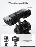 Lamicall Tripod for iPhone - [Ultra-Stable] Aluminium Phone Tripod with Wireless Remote, Mini Flexible Camera Stand Cold Shoe for Video Recording for Pocket 3 4 iPhone GoPro DSLR Camera Mothers Day