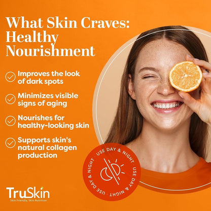 TruSkin Vitamin C Serum for Face - 2 fl oz - Anti Aging with Hyaluronic Acid and Vitamin E for Brightening and Hydration