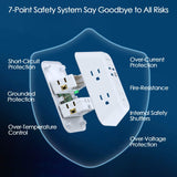 Addtam Surge Protector 5 Outlet Extender with 4 USB Ports & USB C