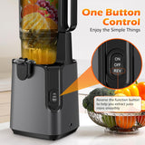 Juicer Machines with 5.8" Large Feed Chute, Cold Press Juicer for Whole Vegetables and Fruits 400W, Slow Masticating juicer Easy to Clean Juice Extractor Machine High Juice Yield