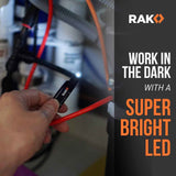 RAK Multitool Pen - Multi-Tool Pens, LED Light, Flathead, Phillips Screwdrivers, Level, Ruler, Bottle Opener, and Stylus. Cool Gadgets Gifts for Men, Dad, EDC Pen Tool, Gift-Ready Box, Pack of 2