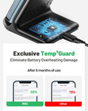 INIU Wireless Charger, 15W Fast Qi Certified Wireless Charging Station with Sleep-Friendly Adaptive Light Compatible with iPhone 16 15 14 13 Pro XS 8 Plus Samsung Galaxy S25 S24 S23 Note 20 Google etc - Zynora