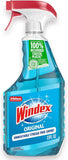 Windex Original Glass Cleaner Spray Bottle, 23 Fl Oz, Streak-Free Shine, Original Blue Scent