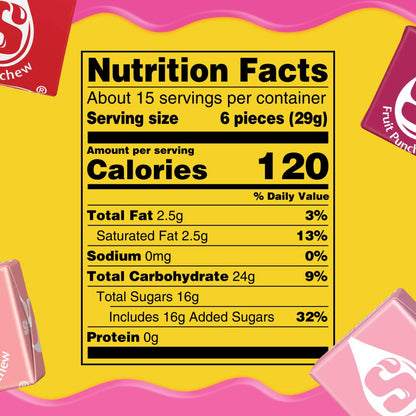 STARBURST FaveREDS Fruit Chews Candy, Chewy Candy, 15.6 oz Sharing Size Bag
