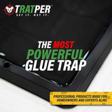 Heavy Duty Plastic Glue Traps for Mice, Rats, Snakes, Lizards, Insects - Extra Strength, Pre-Baited Adhesive - 10 Pack