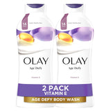 olay body wash for women, 24hr moisturizing, hydrating & refreshing, b3 vitamin complex, paraben-free, 22 fl oz, pack of 2