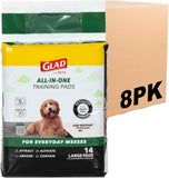 Glad for Pets Black Charcoal Puppy Training Pads with Odor Control and Pheromone Attractant, Leak Resistant Dog Potty Pads for House Training Puppies and Dogs, 23 x 23 in, 50 Count