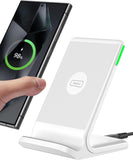 INIU Wireless Charger, 15W Fast Qi Certified Wireless Charging Station with Sleep-Friendly Adaptive Light Compatible with iPhone 16 15 14 13 Pro XS 8 Plus Samsung Galaxy S25 S24 S23 Note 20 Google etc - Zynora