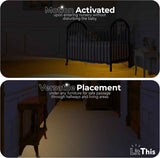 LitThis Under Bed Lights Motion Sensor Patented 360° Motion Activated Night Light for Under Bed Light. – No Installation, Easily positioned, dimmable, auto on/Off.