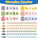 6-in-1 Baby Toys 6 to 12 Months, Montessori Toys for Babies 6-12-18 Months, Infant Teething Toy Stacking Blocks Rings Sensory Bin, Sorting Sensory Educational Learning Gift for Toddlers Aged 1-3