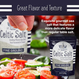 le marinier celtic salt fine ground, 1.1lb mineral rich organic french sea salt, 100% natural and unrefined