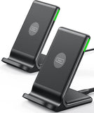INIU Wireless Charger, 15W Fast Qi Certified Wireless Charging Station with Sleep-Friendly Adaptive Light Compatible with iPhone 16 15 14 13 Pro XS 8 Plus Samsung Galaxy S25 S24 S23 Note 20 Google etc - Zynora