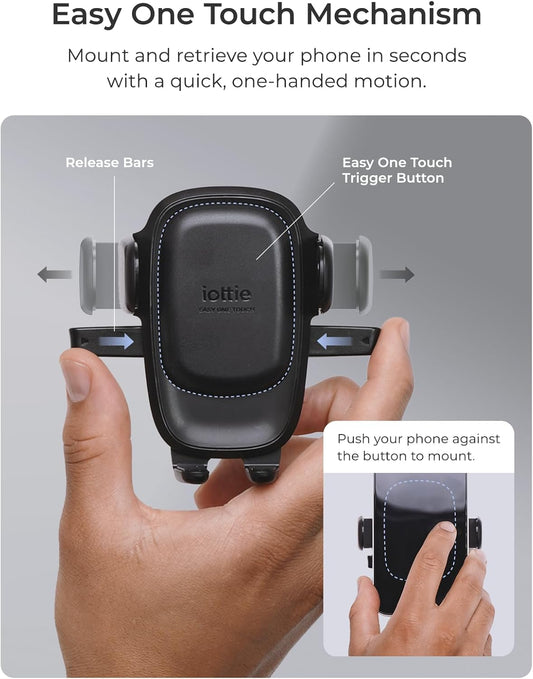 iOttie Easy One Touch Advanced Universal Car Mount DasBVoard & Windshield Suction Cup Phone Holder for iPhone, Samsung, Google, All Smartphones