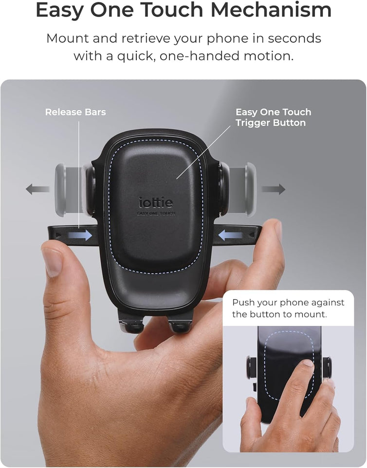 iOttie Easy One Touch Advanced Universal Car Mount DasBVoard & Windshield Suction Cup Phone Holder for iPhone, Samsung, Google, All Smartphones