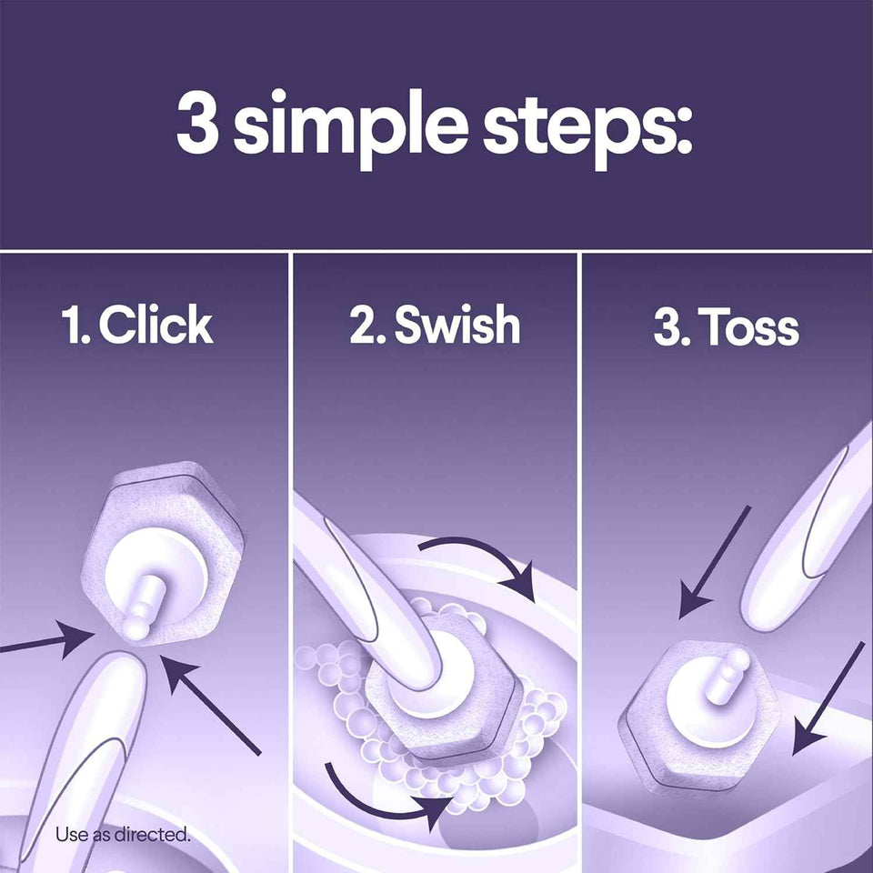 Clorox Scentiva ToiletWand Refills, Lavender and Jasmine, 10 Count, Toilet Brush and Cleaner