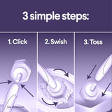 Clorox Scentiva ToiletWand Refills, Toilet Brush, Lavender and Jasmine, 10 Count