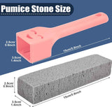 Navona 8-Pack Pumice Stone Scouring Sticks with Universal Handles - Powerful Bathroom, Kitchen, and Pool Cleaner