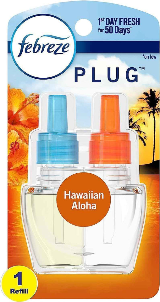 Febreze Plug In Air Freshener, Odor-Fighting Scented Oil Refill, Air Fresheners for Home and Bathroom and Kitchen, Long Lasting for Strong Odors, Sweet Watermelon Vine Scent, 0.87oz Refill, 3 Count