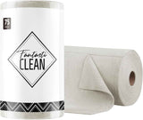 Fantasticlean Microfiber Cleaning Cloth Roll -75 Pack, Tear Away Microfiber Towels, 12" x 12", Reusable, Washable, Scratch Free, Ultra Absorbent Dishcloth for All-Around Cleaning Supplies (Pink)