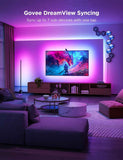 govee tv backlight 3 lite 55-65 inch rgbicw wi-fi led strip lights with camera voice and app control