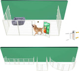 FXW Homeplus Unleashed Indoor Dog Playpen - Stress-Free and Safe Play, Heavy Duty 24 Inch 6 Panels Dog Pen for Puppy and Small Dogs, Black│Patented