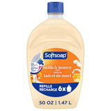 Softsoap Milk & Honey Scented, Liquid Hand Soap Refill, 50 Ounce