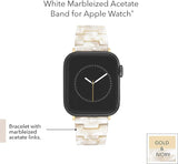 Anne Klein Women's Acetate Fashion Band for Apple Watch Secure, Adjustable, Apple Watch Band Replacement, Fits Most Wrists