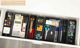15-Piece Interlocking Desk Organizer for Office, Bathroom, and Kitchen Storage