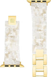 Anne Klein Women's Acetate Fashion Band for Apple Watch Secure, Adjustable, Apple Watch Band Replacement, Fits Most Wrists