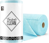 Fantasticlean Microfiber Cleaning Cloth Roll -75 Pack, Tear Away Microfiber Towels, 12" x 12", Reusable, Washable, Scratch Free, Ultra Absorbent Dishcloth for All-Around Cleaning Supplies (Pink)