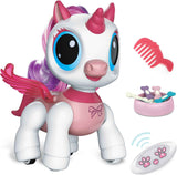 SPRSHY Remote Control Unicorn for Girls - Companion Pet Toys Electronic Pink Pegasus,Music and Waking Doll Christmas Birthday for Children 3 4 5 6 7 8 Years Old