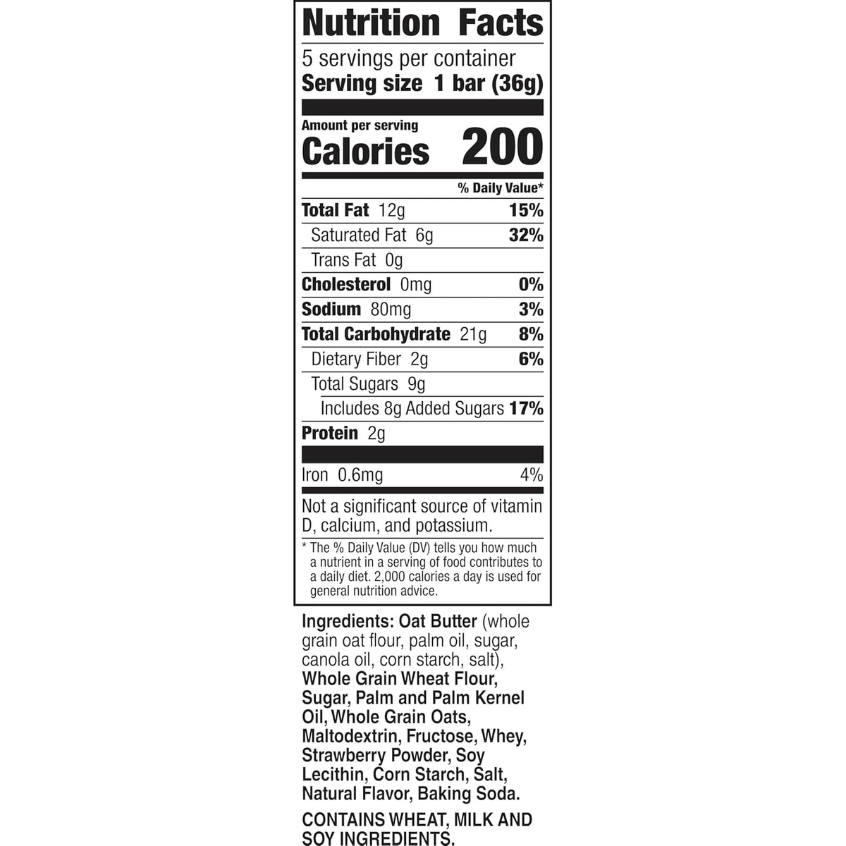 Nature Valley Crispy Creamy Wafer Bars, Strawberry, Whole Grain, 5 Bars, 6.5 oz