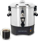 Homecraft 100-Cup Coffee Urn and Hot Beverage Dispenser with Dripless Faucet, Quick-Brewing, Stainless Steel
