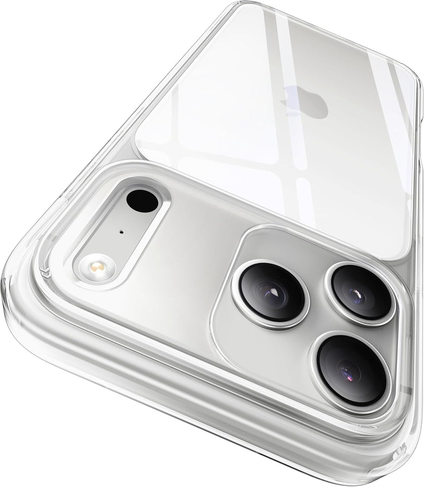 CASEKOO for iPhone 17 Pro Max Case Smooth Crystal Clear, Patented Anti-Yellow & Virgin TPU, 15FT Military-Grade Protection, Slim Transparent Women Men Funda para for iPhone 17 Pro Max Case 6.9", Clear