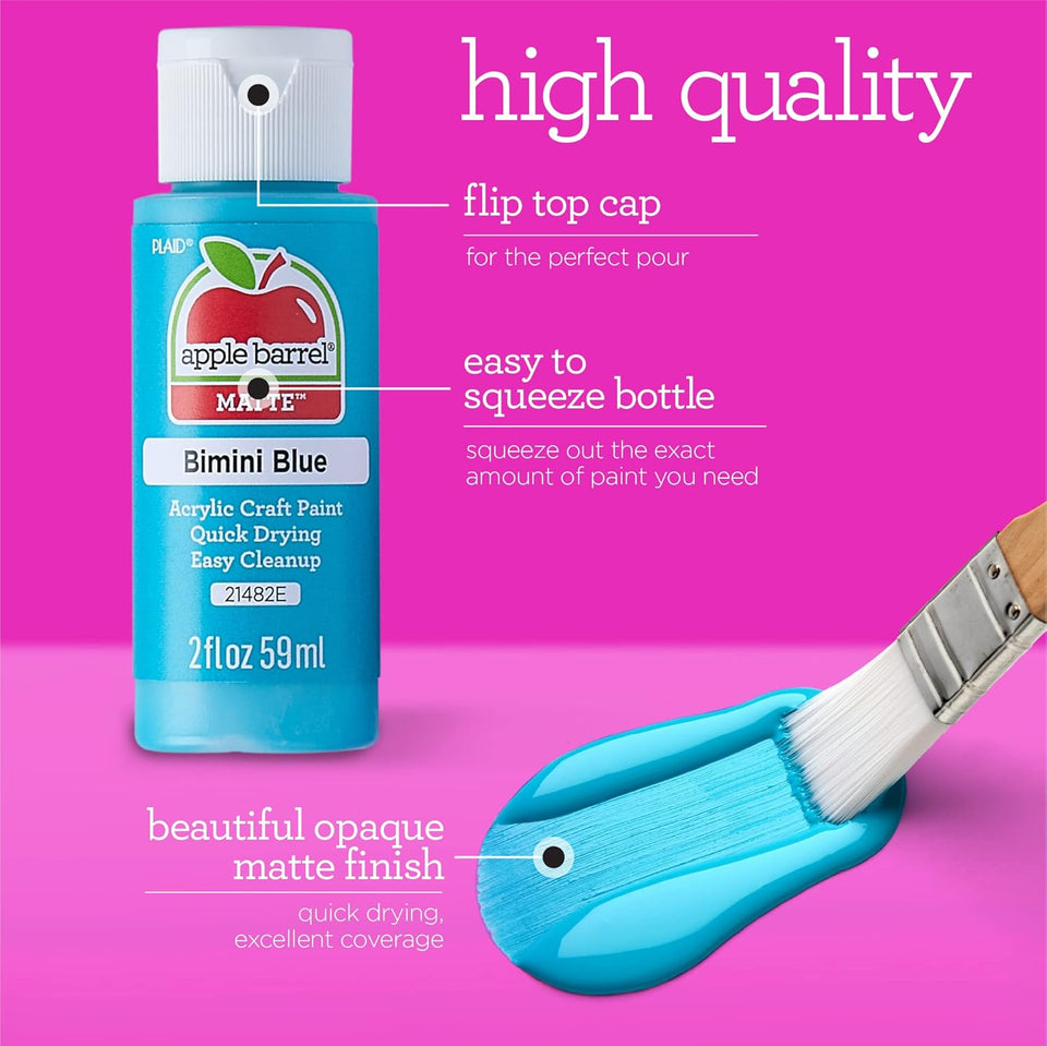 Apple Barrel Acrylic Paint, Orange Sherbert 2 fl oz Classic Matte Acrylic Paint For Easy To Apply DIY Arts And Crafts, Art Supplies With A Matte Finish- Pack of 1