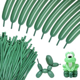 100Pcs 260 Balloons White Long Balloons for Balloon Garland Thickening Skinny Latex Twisting Balloon for Animals Modeling Christmas Birthday Wedding Party Decorations